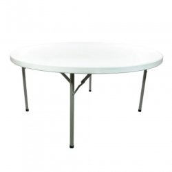 5' Round Plastic Folding Tables (60 round)