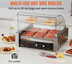 SCM14 1694301186 Hot Dog Roller w/ Bun Warmer